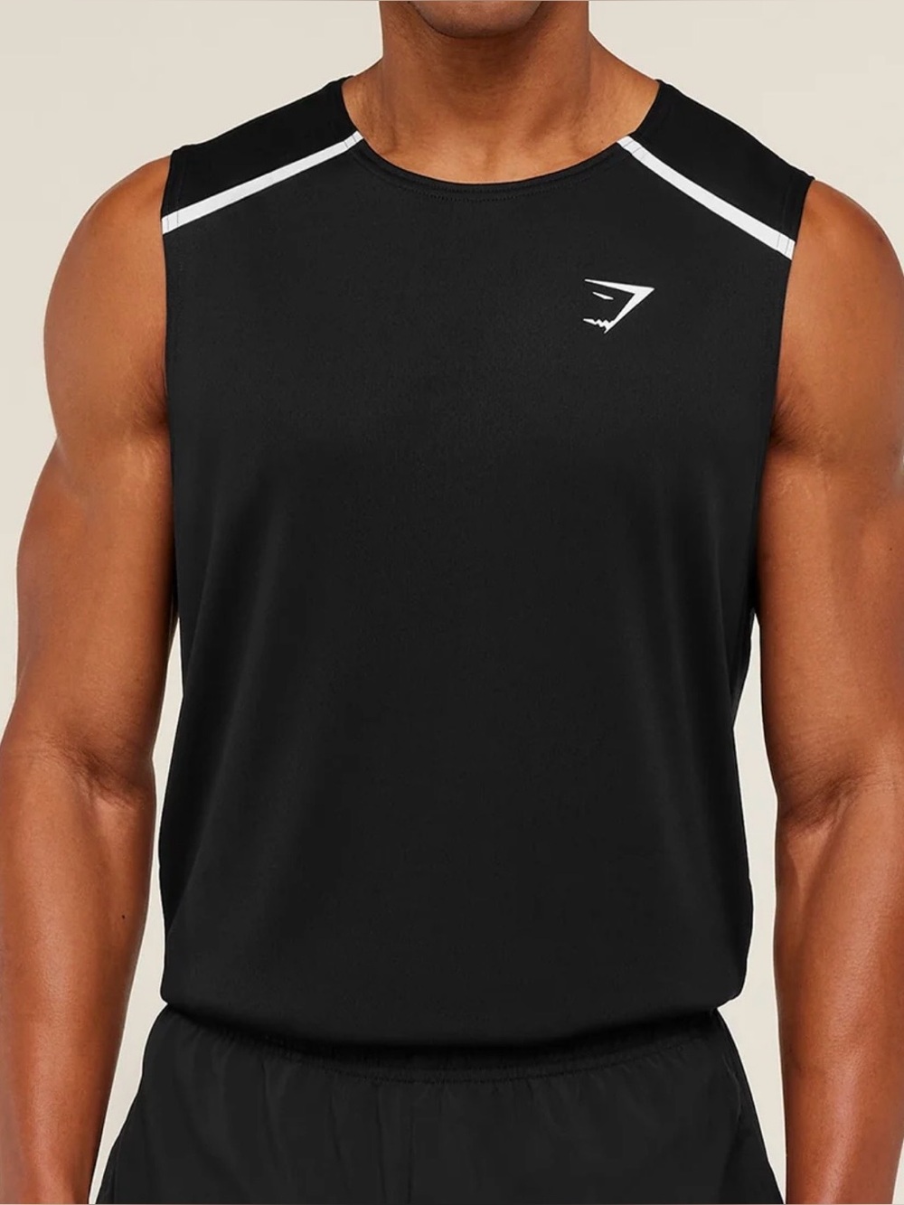Gymshark Black Sleeveless Training Accents size L